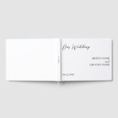 ミニマモダンシンプル結婚リスト歓迎 ゲストブック (全面)