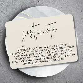 ミニマモダンスタイリッシュシンプルリストのメモ エンクロージャーカード