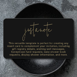 ミニマモダンスタイリッシュシンプルリストのメモ エンクロージャーカード