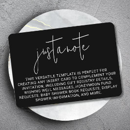 ミニマモダンスタイリッシュシンプルリストのメモ エンクロージャーカード