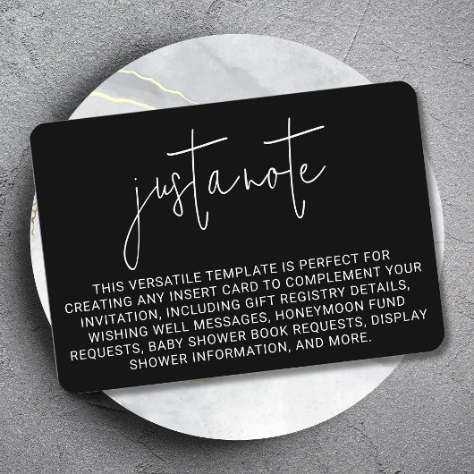 ミニマモダンスタイリッシュシンプルリストのメモ エンクロージャーカード