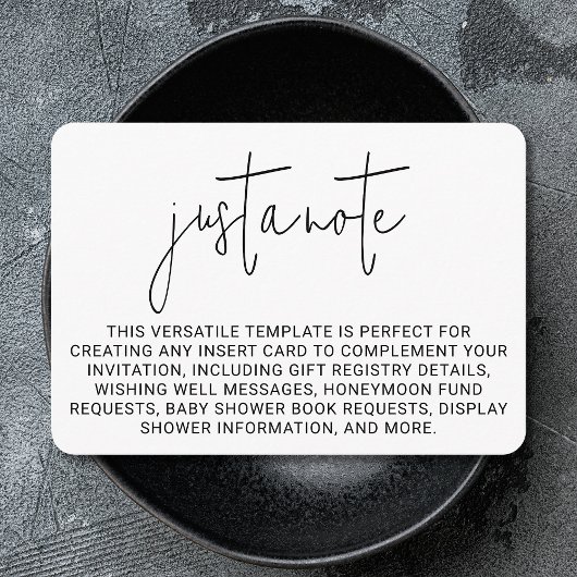 ミニマモダンスタイリッシュシンプルリストのメモ エンクロージャーカード