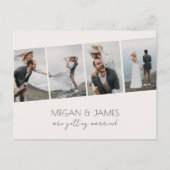 ミニマモダンスタイリッシュラ写真結婚の写真 ポストカード (正面)