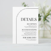 ミニマモダンミニマルラストアー結婚チ詳細 エンクロージャーカード (スタンド正面)