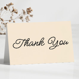 ミニマモダンミニマルリストのチャンパ結婚ーニュ サンキューカード