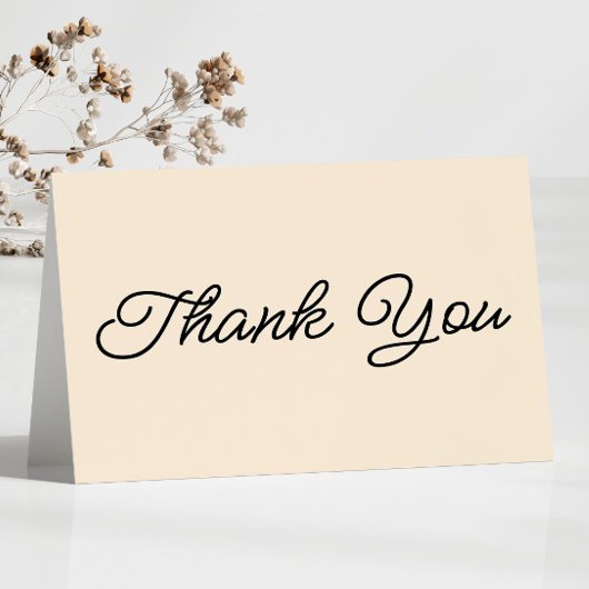 ミニマモダンミニマルリストのチャンパ結婚ーニュ サンキューカード