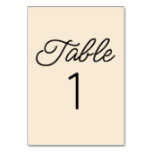 ミニマモダンミニマルリストのチャンパ結婚ーニュ テーブルナンバー (裏面)