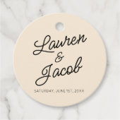 ミニマモダンミニマルリストのチャンパ結婚ーニュ フェイバータグ (正面)