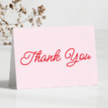 ミニマモダンミニマルリストのピンクと赤結婚の サンキューカード<br><div class="desc">これはモダンミニマミニマルリストのピンクと赤の結婚サンキューカードだ！</div>