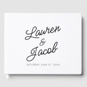 ミニマモダンミニマルル白黒結婚ズ ゲストブック (正面)