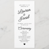 ミニマモダンミニマルル白黒結婚ズ プログラム (正面)