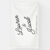 ミニマモダンミニマルル白黒結婚ズ 横断幕 (縦)