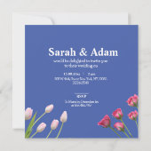 ミニマモダンユニークリスト日付の保存 セーブザデート (裏面)