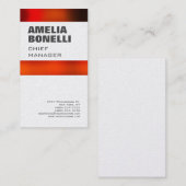 ミニマモダンリはっきりしたアルプロフェッショナルプレミアムパール 名刺 (正面/裏面)