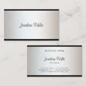 ミニマモダンリエレガントアルシンプルプロフェッショナルルクセ 名刺 (正面/裏面)