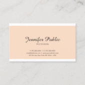 ミニマモダンリエレガントアルデザイントレンディープレインラックス 名刺 (正面)