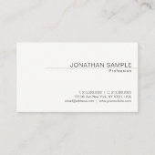 ミニマモダンリエレガントアルデザイントレンディープレーン 名刺 (正面)