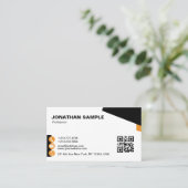 ミニマモダンリエレガントアルデザイントレンディープレーン 名刺 (スタンド正面)