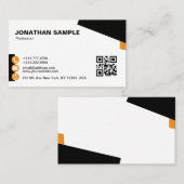 ミニマモダンリエレガントアルデザイントレンディープレーン 名刺 (正面/裏面)