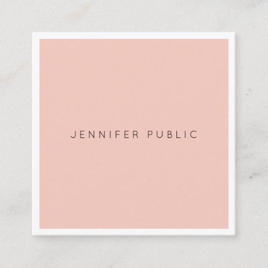 ミニマモダンリエレガントアルデザインプロフェッショナルルクセ スクエア名刺 (正面)