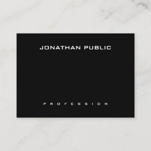 ミニマモダンリエレガントアルトレンディー白黒 名刺