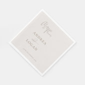 ミニマモダンリエレガントクラシック結婚のナプキン スタンダードランチョンナプキン (角)