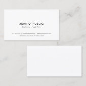 ミニマモダンリエレガントシンプルテンプレートトレンディー 名刺 (正面/裏面)