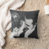 ミニマモダンリエレガントスト全結婚写真   クッション (ブランケット)