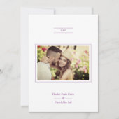 ミニマモダンリエレガントスト·フォトスクリ結婚プト 招待状 (正面)