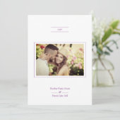 ミニマモダンリエレガントスト·フォトスクリ結婚プト 招待状 (スタンド正面)