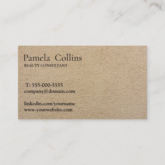 ミニマモダンリエレガントプロフェッショナルスクリプト 名刺 (裏面)