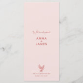 ミニマモダンリエレガントム赤面ピンクロメオジュリエット メニュー (裏面)