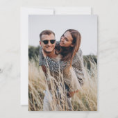 ミニマモダンリカスタムアルなフォト結婚ズ 招待状 (裏面)