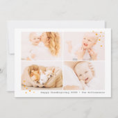 ミニマモダンリカスタムストの写真感謝祭 シーズンカード (正面)