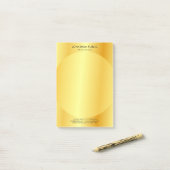 ミニマモダンリカスタムム金ゴールドルッエレガントクシンプル ポストイット (デスク上)