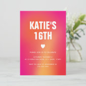 ミニマモダンリカラフルスト抽象芸術スイート16 招待状 (スタンド正面)