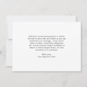 ミニマモダンリシンプルアルなフォトコラージュ結婚ズ サンキューカード (裏面)