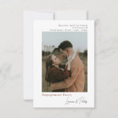 ミニマモダンリシンプルアルな2 – 写真結婚の 招待状 (正面)