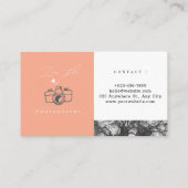 ミニマモダンリシンプルアルテンプレート撮影 名刺 (裏面)