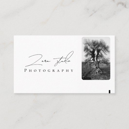 ミニマモダンリシンプルアルテンプレート撮影 名刺 (正面)