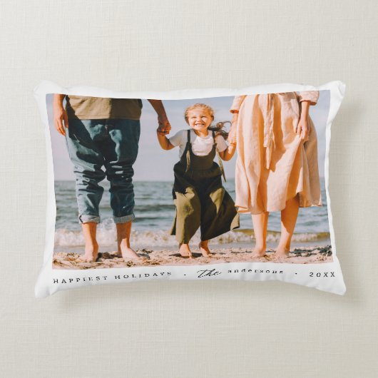 ミニマモダンリシンプルカスタムの家族の写真 アクセントクッション (正面)