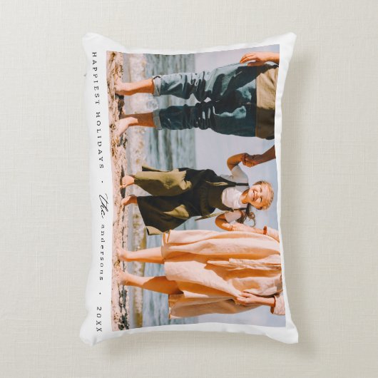 ミニマモダンリシンプルカスタムの家族の写真 アクセントクッション (正面(垂直))