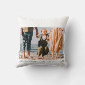 ミニマモダンリシンプルカスタムの家族の写真 クッション (裏面)