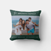 ミニマモダンリシンプルカスタムの家族の写真 クッション (正面)