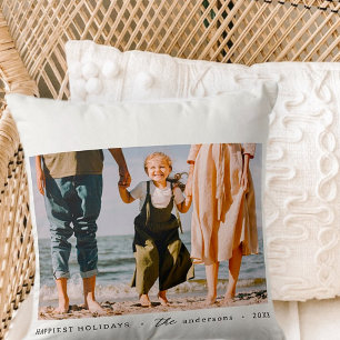 ミニマモダンリシンプルカスタムの家族の写真 クッション