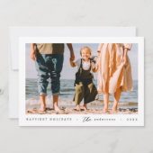 ミニマモダンリシンプルカスタムの家族の写真 シーズンカード (正面)