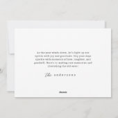 ミニマモダンリシンプルカスタムの家族の写真 シーズンカード (裏面)