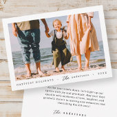 ミニマモダンリシンプルカスタムの家族の写真 シーズンカード