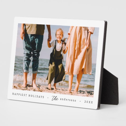 ミニマモダンリシンプルカスタムの家族の写真 フォトプラーク (側面)