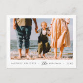 ミニマモダンリシンプルカスタムの家族の写真 ポストカード (正面)